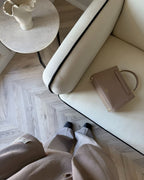 3 Seater Fabric Sofa Light Beige TONSBERG