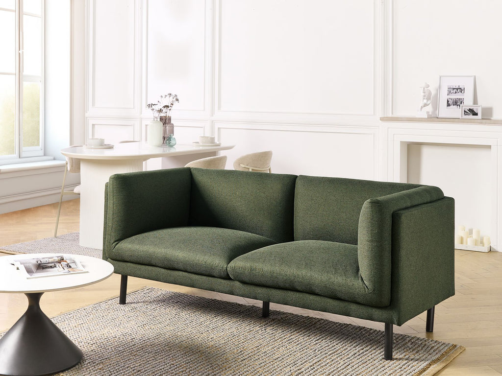 2 Seater Fabric Sofa Green VORGOD