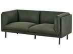 2 Seater Fabric Sofa Green VORGOD
