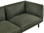 2 Seater Fabric Sofa Green VORGOD