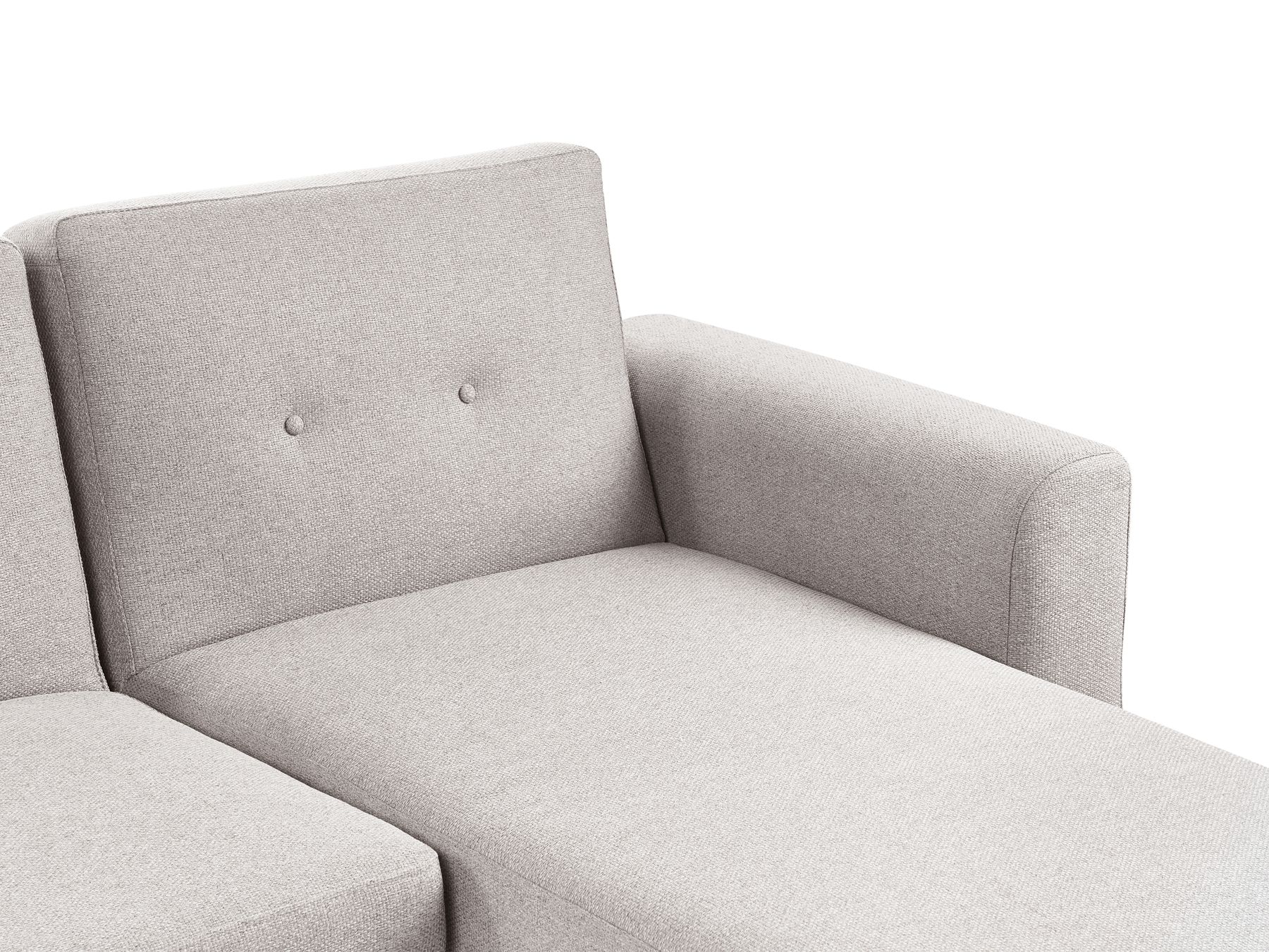 Corner Sofa Bed KAARINA Fabric Grey 3 Seater Left Hand