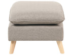 3 Seater Fabric Sofa with Ottoman Light Brown DALVIK