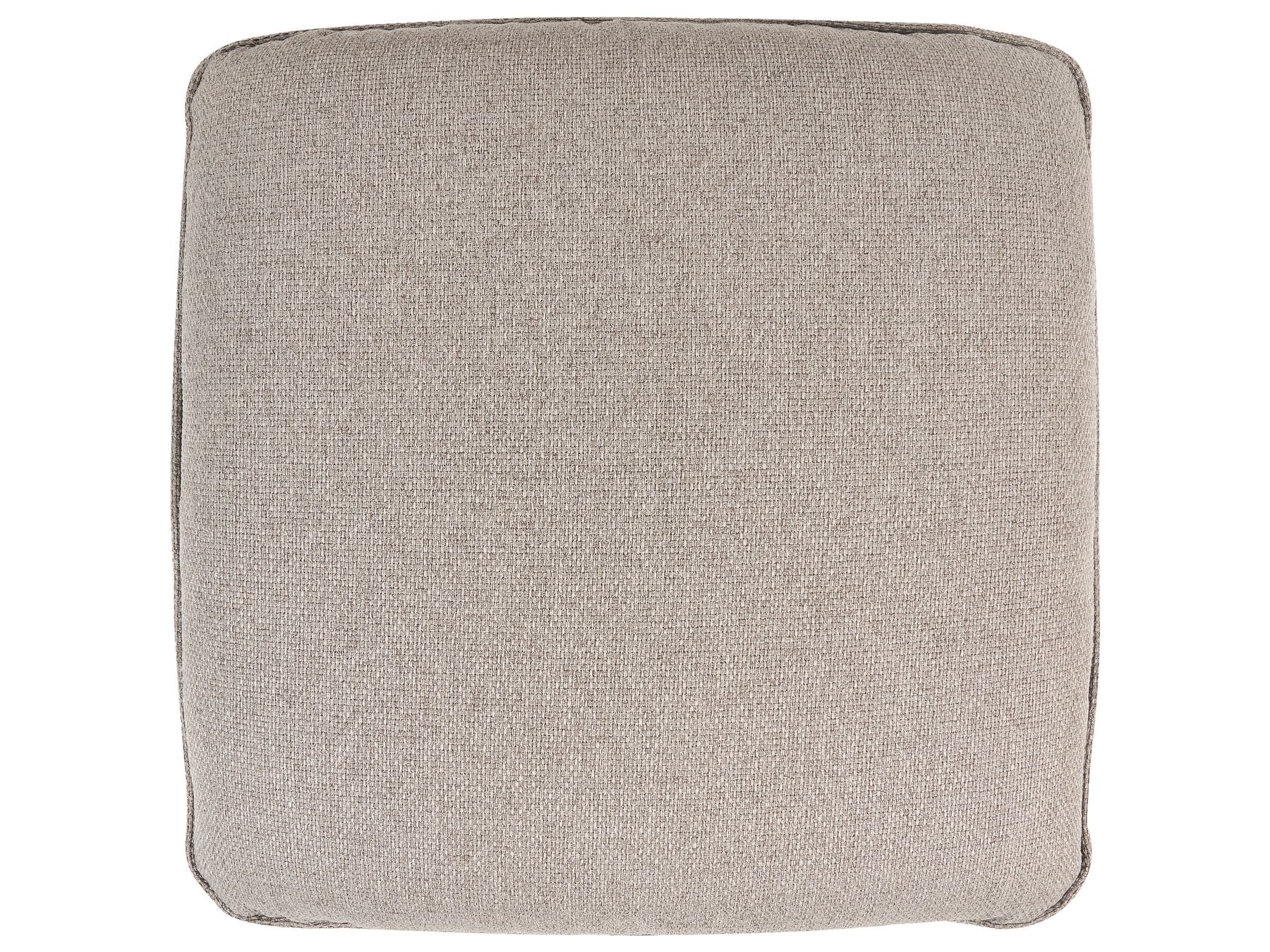 3 Seater Fabric Sofa with Ottoman Light Brown DALVIK