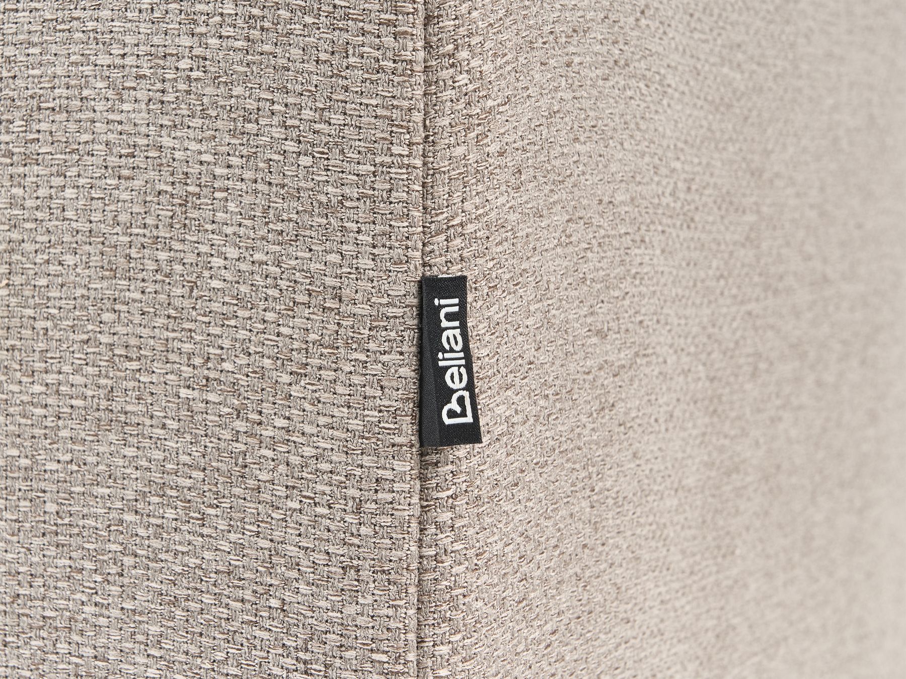 3 Seater Fabric Sofa with Ottoman Light Brown DALVIK