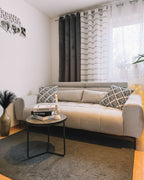 3 Seater Fabric Sofa Grey VEGAMO