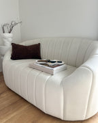 2 Seater Velvet Sofa Off-White MALUNG