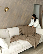 4 Seater Boucle Sofa White NENOLA