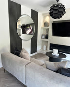 3 Seater Fabric Sofa Light Grey MATILA