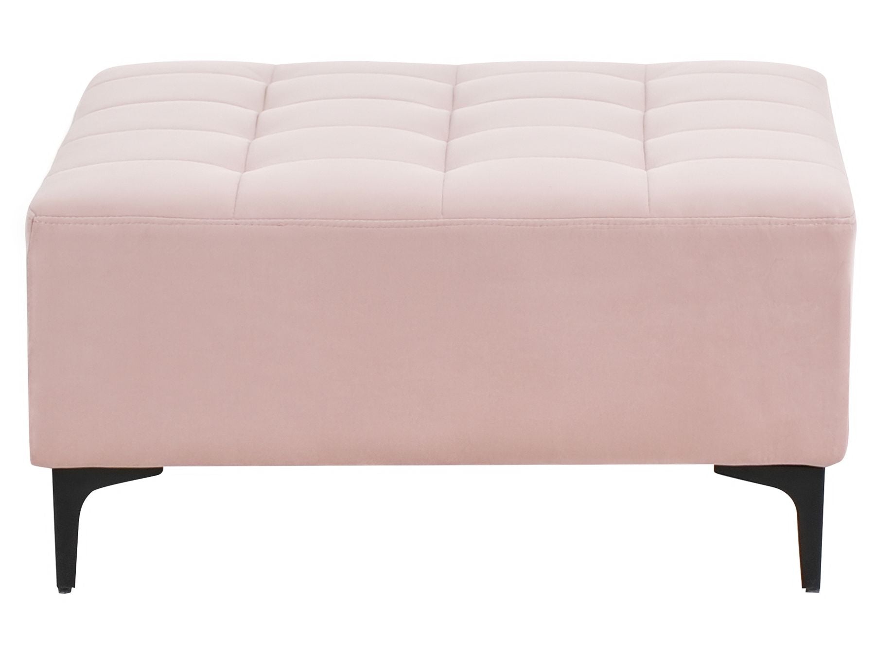 Modular Corner Sofa Bed ABERDEEN Velvet Pastel Pink 4 Seater Left Hand