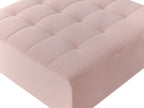 Modular Corner Sofa Bed ABERDEEN Velvet Pastel Pink 4 Seater Left Hand