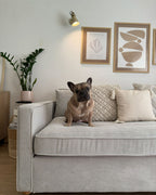 3 Seater Cord Sofa Light Grey VINSTRA