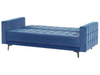 Sofa Bed ABERDEEN Velvet Blue 3 Seater