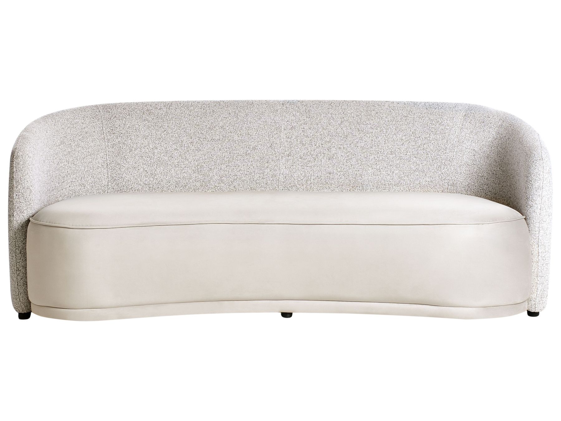 3 Seater Fabric Sofa Beige ROSET