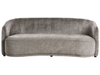 3 Seater Fabric Sofa Brown ROSET