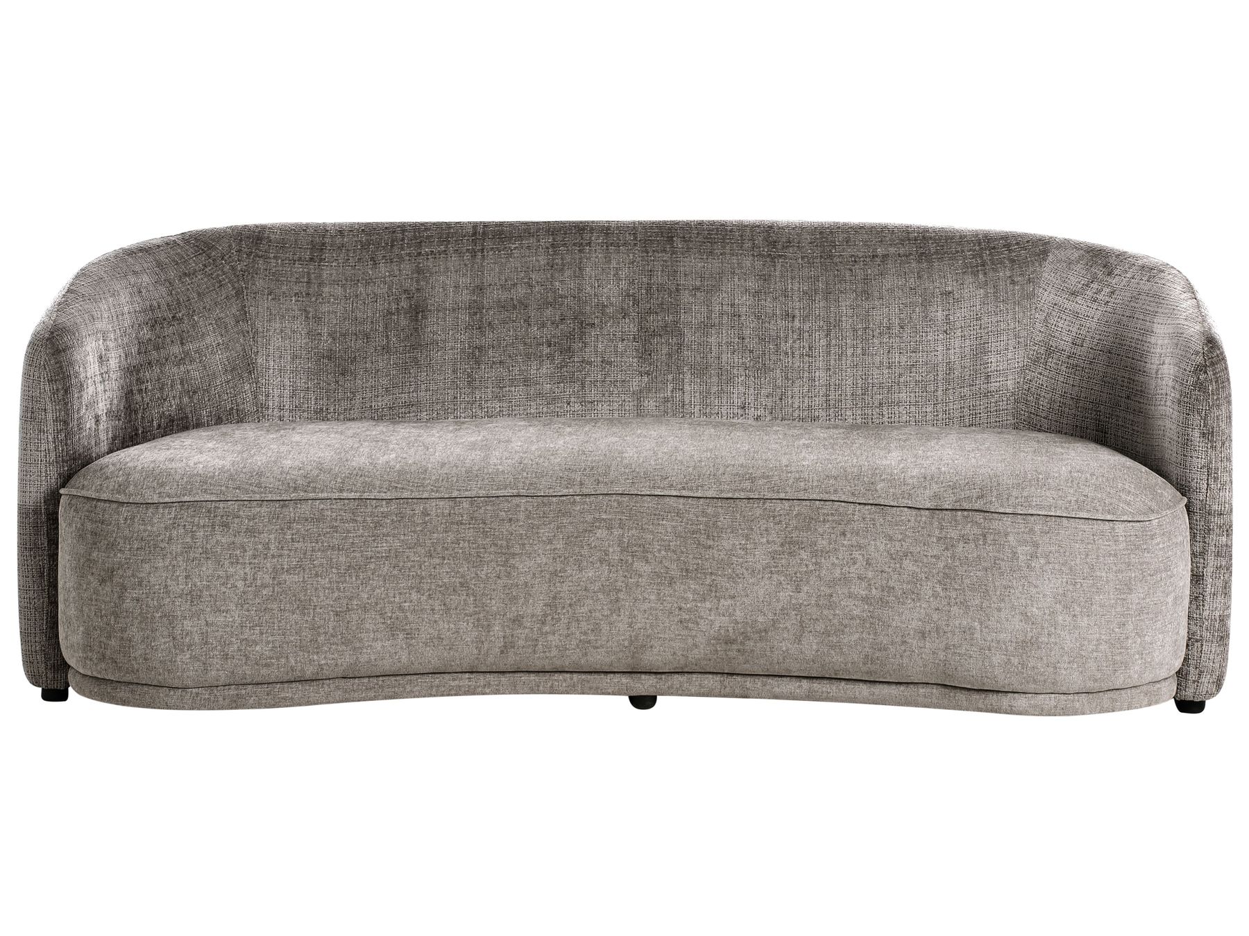 3 Seater Fabric Sofa Brown ROSET