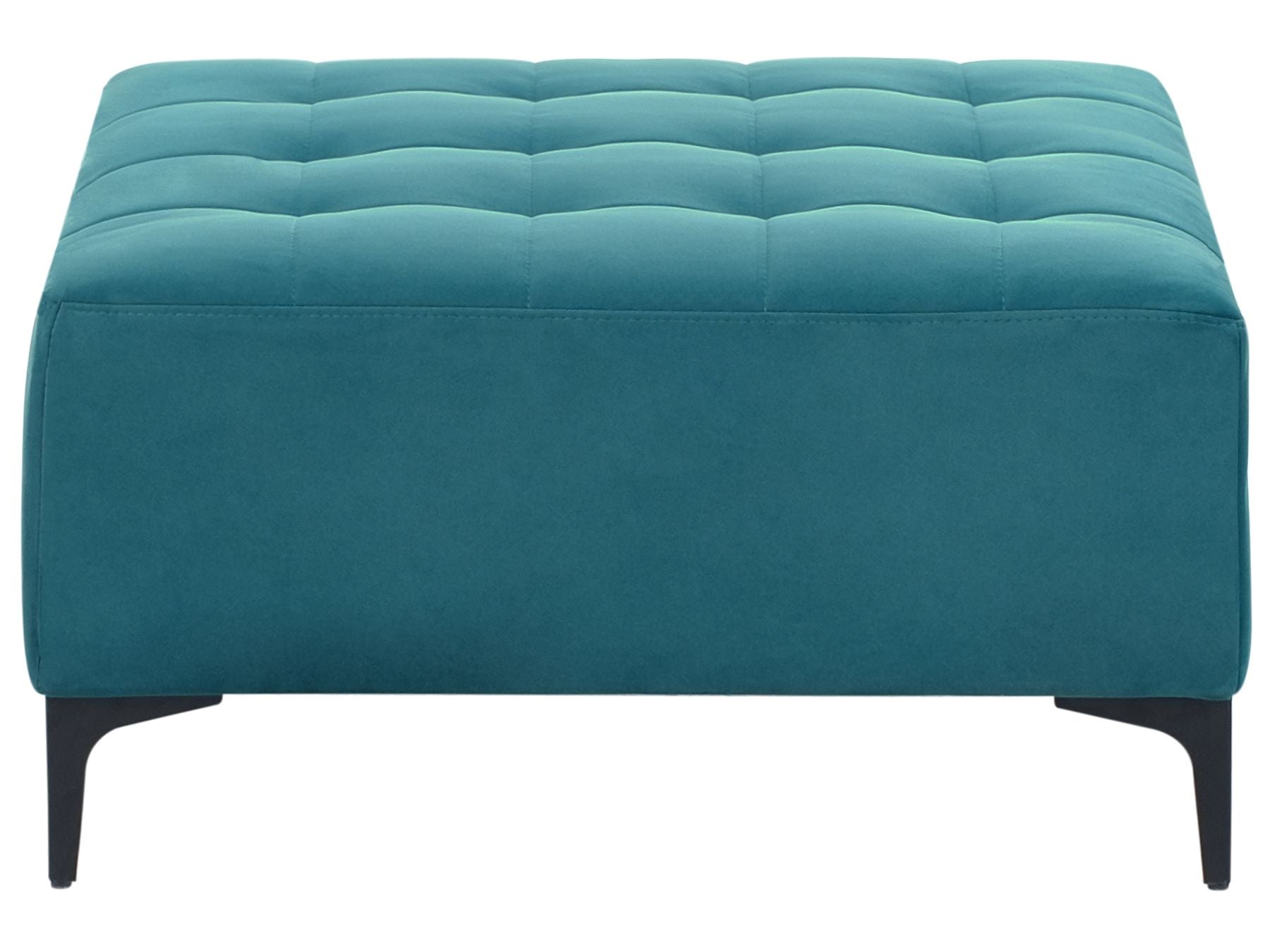 Modular Corner Sofa Bed ABERDEEN Velvet Sea Blue 4 Seater Right Hand