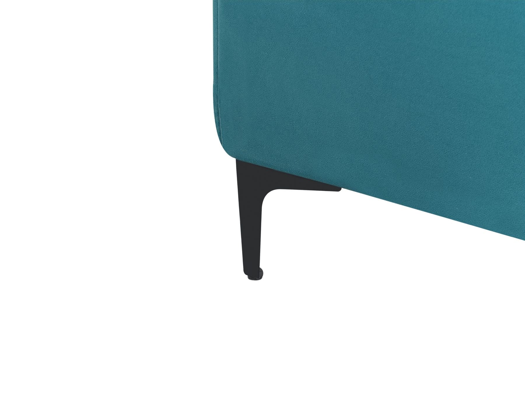 Modular Corner Sofa Bed ABERDEEN Velvet Sea Blue 4 Seater Right Hand