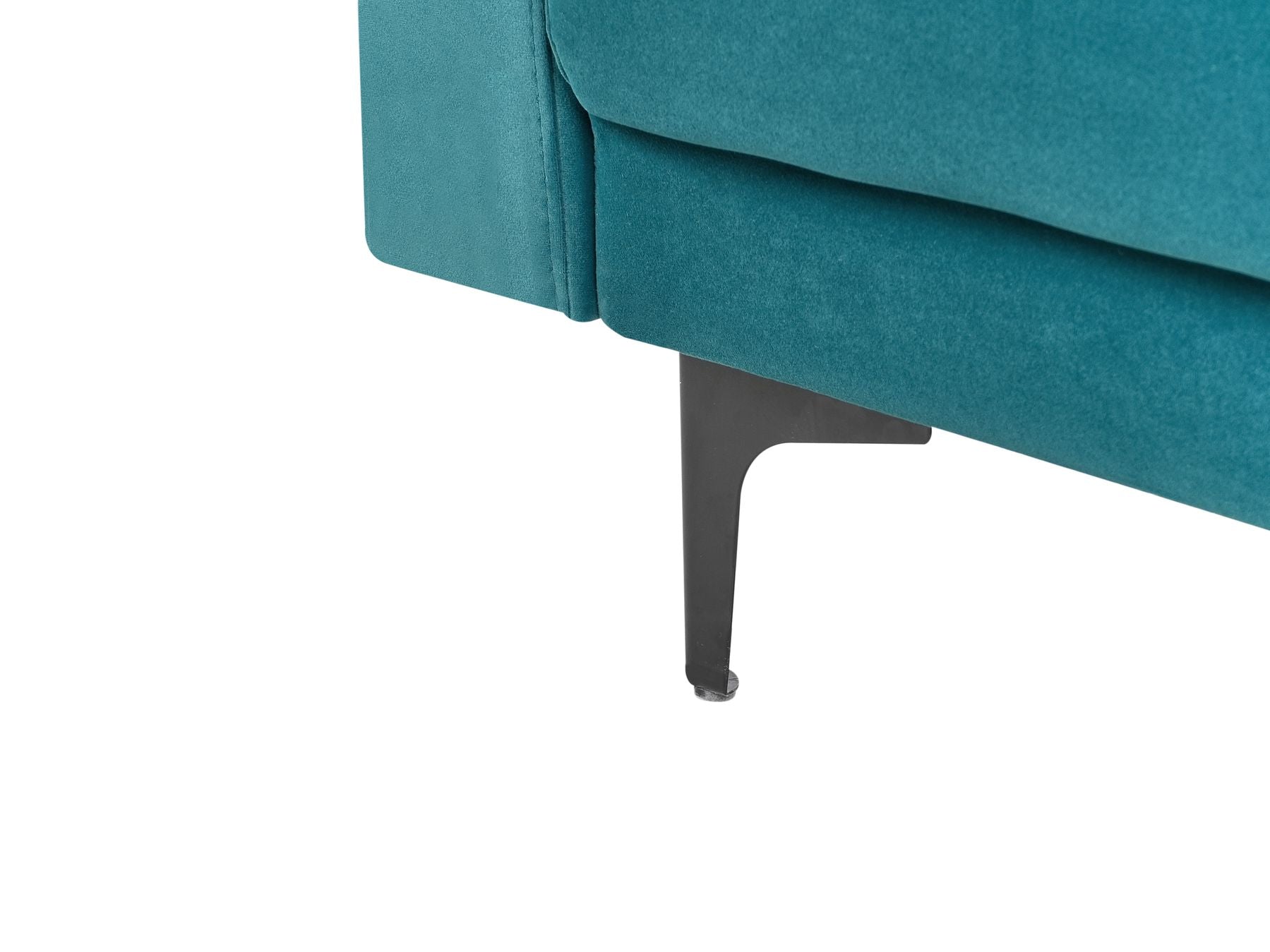 Modular U-Shape Sofa Bed ABERDEEN Velvet Sea Blue 5 Seater