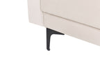 Modular U-Shape Sofa Bed ABERDEEN Velvet Light Beige 5 Seater