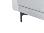 Modular Corner Sofa Bed ABERDEEN Velvet Light Grey 4 Seater Right Hand
