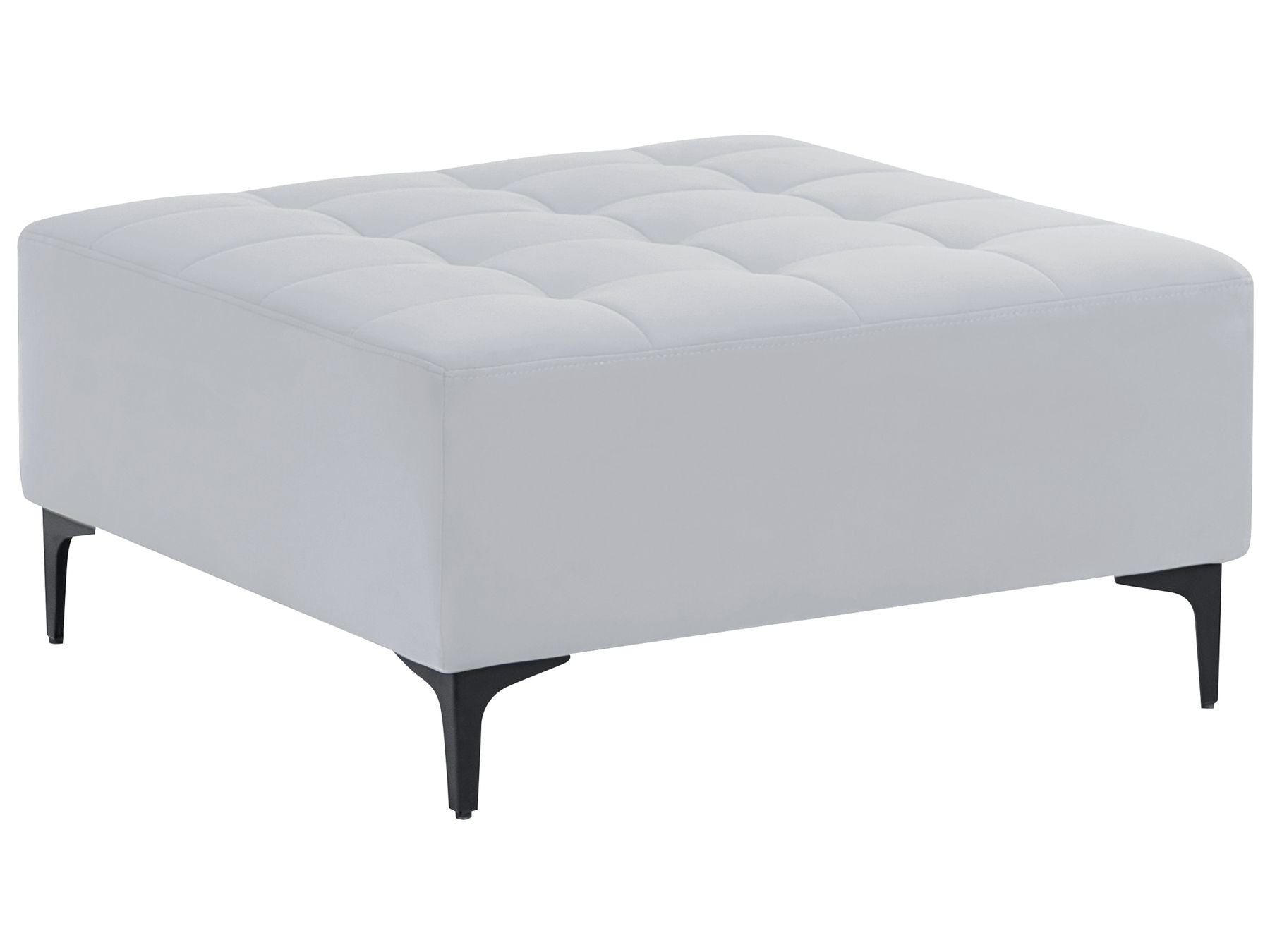 Modular Corner Sofa Bed ABERDEEN Velvet Light Grey 4 Seater Left Hand