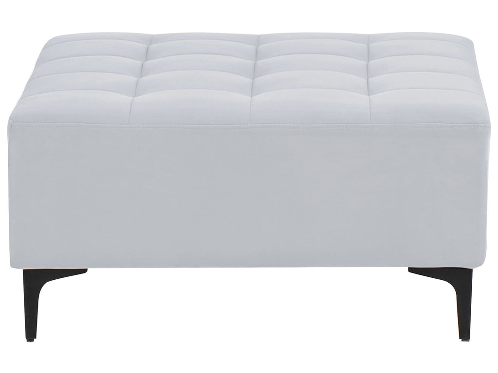 Modular Corner Sofa Bed ABERDEEN Velvet Light Grey 4 Seater Left Hand