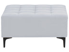Modular Corner Sofa Bed ABERDEEN Velvet Light Grey 4 Seater Left Hand