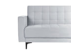 Modular Corner Sofa Bed ABERDEEN Velvet Light Grey 4 Seater Left Hand