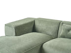 Corner Sofa DOLVA Chenille Dark Green 3 Seater Right Hand