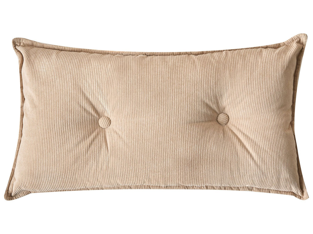 Corner Sofa DOLVA Corduroy Beige 3 Seater Right Hand