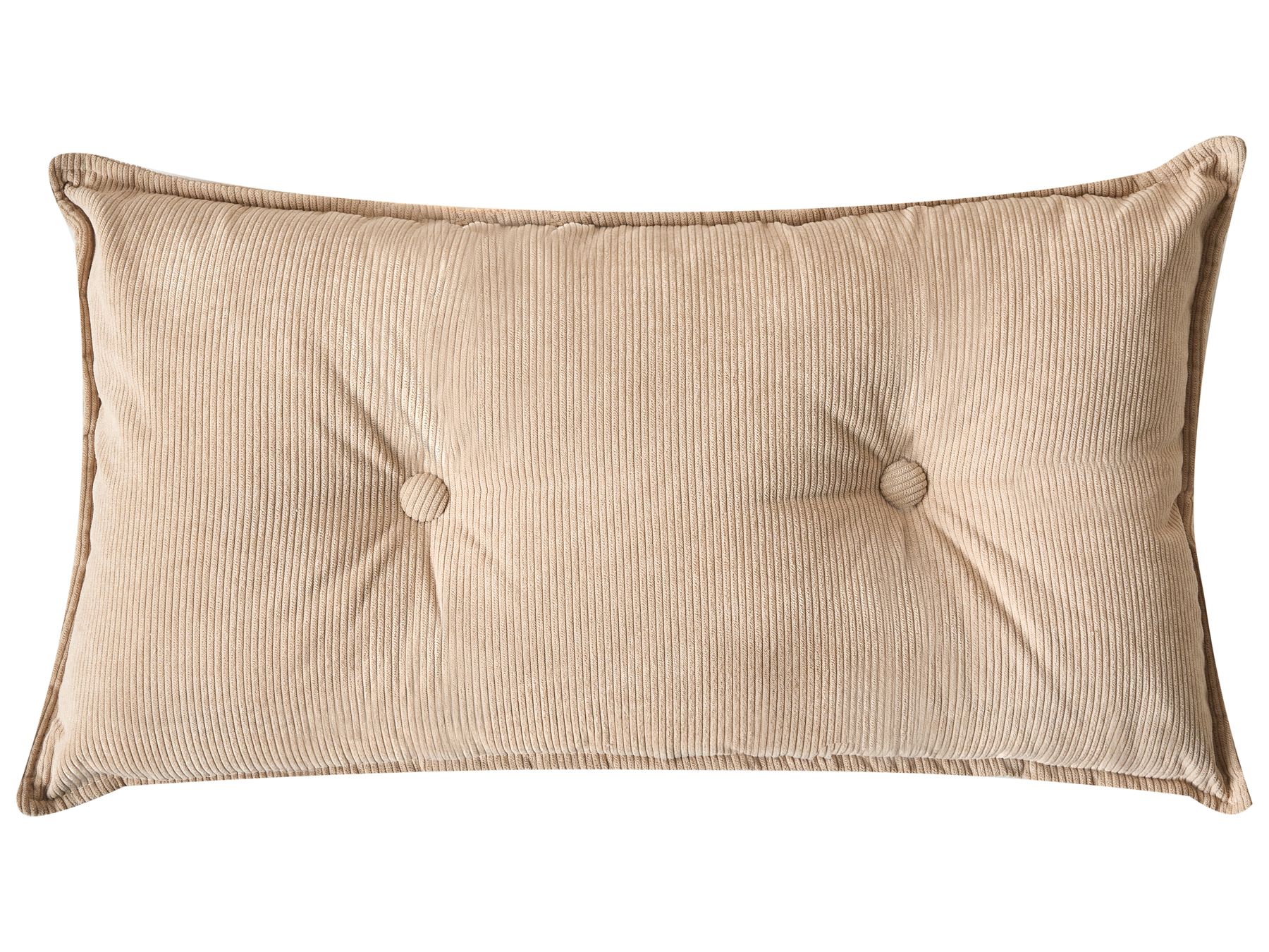 Corner Sofa DOLVA Corduroy Beige 3 Seater Right Hand