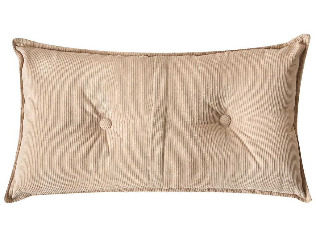 Corner Sofa DOLVA Corduroy Beige 3 Seater Right Hand
