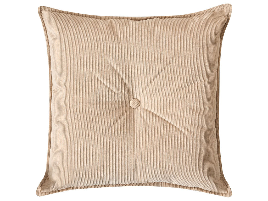Corner Sofa DOLVA Corduroy Beige 3 Seater Right Hand