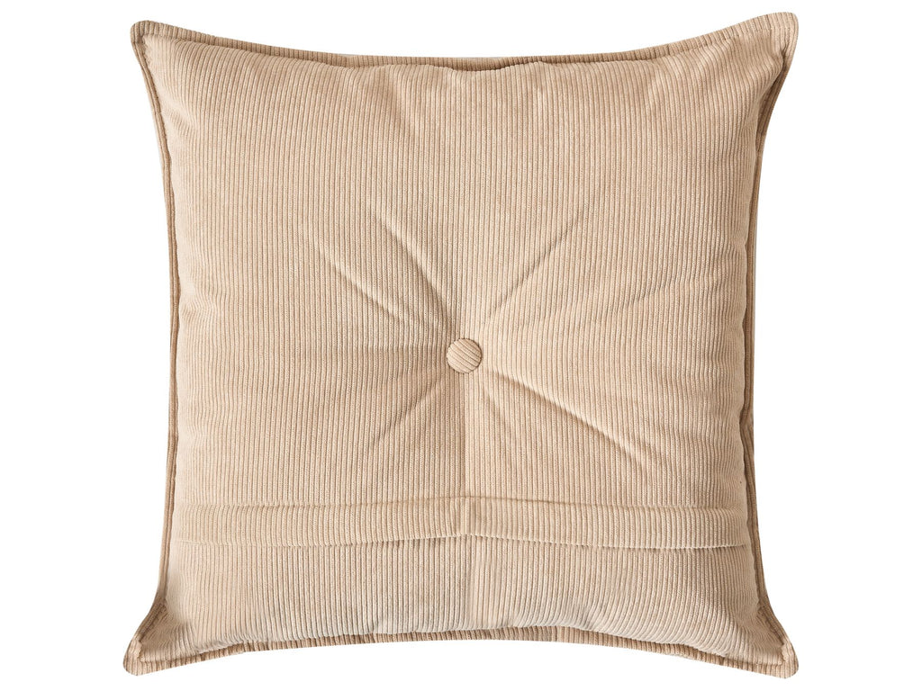 Corner Sofa DOLVA Corduroy Beige 3 Seater Right Hand