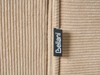 Corner Sofa DOLVA Corduroy Beige 3 Seater Right Hand