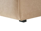Corner Sofa DOLVA Corduroy Beige 3 Seater Right Hand