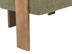 Sofa ILBRO Boucle Green/ Dark Brown 2 Seater