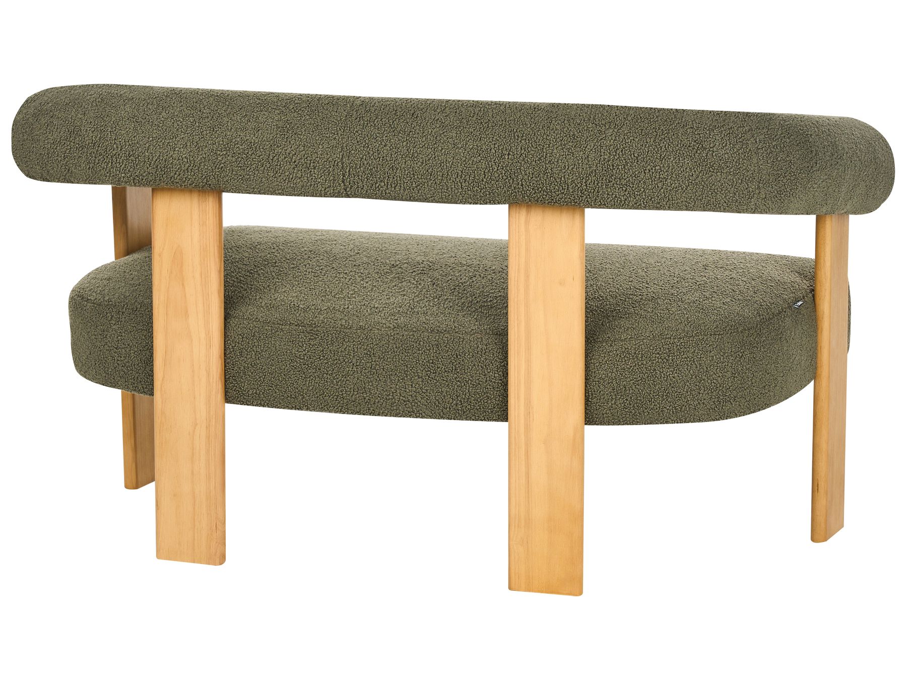 Sofa ILBRO Boucle Green/ Light Brown 2 Seater