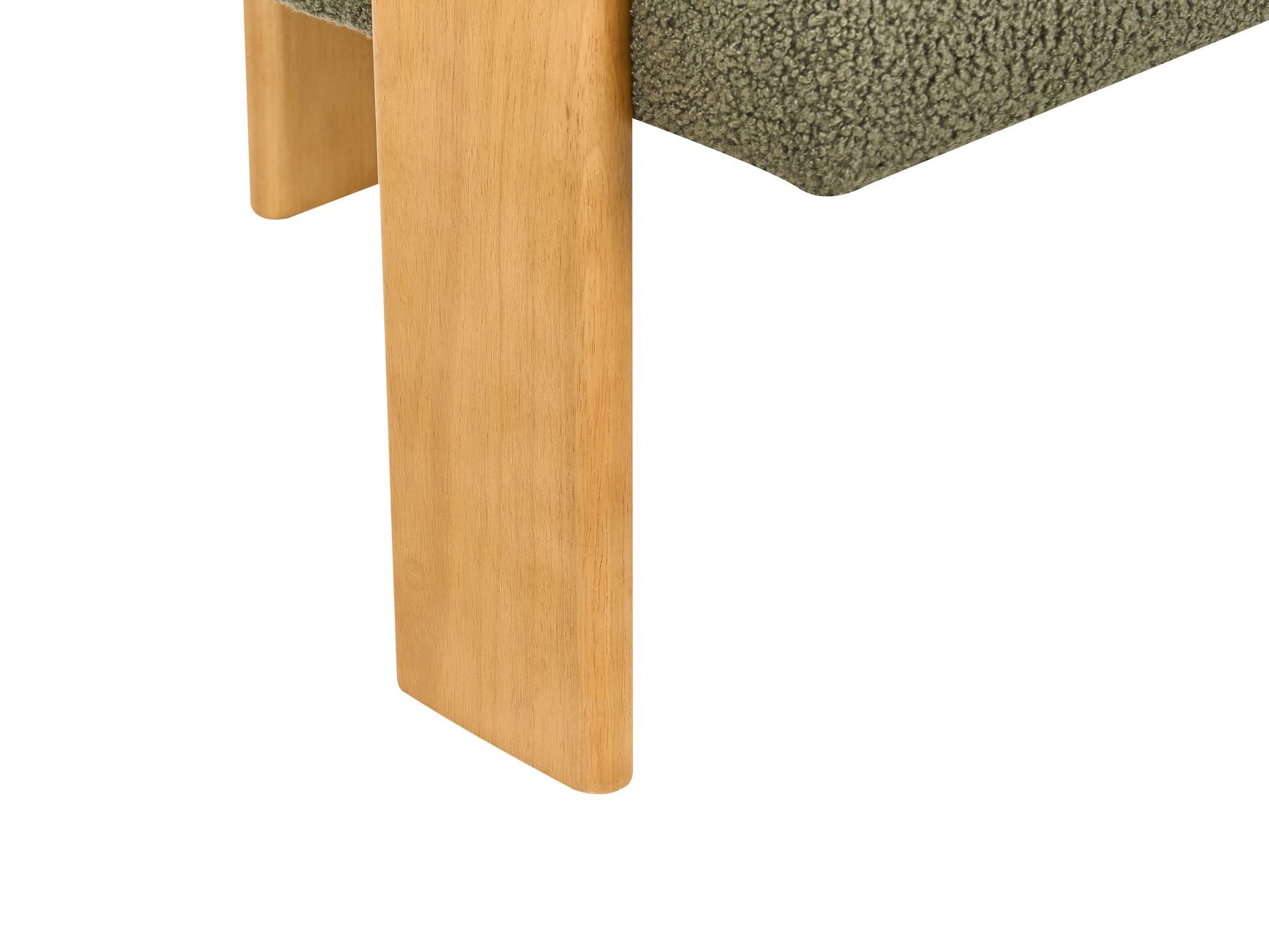 Sofa ILBRO Boucle Green/ Light Brown 2 Seater