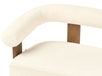 Sofa ILBRO Boucle Off-White/ Dark Brown 2 Seater
