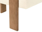 Sofa ILBRO Boucle Off-White/ Dark Brown 2 Seater