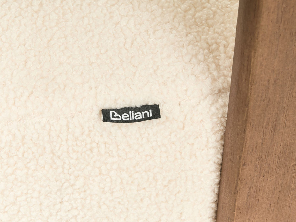 Sofa ILBRO Boucle Off-White/ Dark Brown 2 Seater