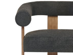 Sofa ILBRO Boucle Black/ Dark Brown 2 Seater