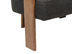 Sofa ILBRO Boucle Black/ Dark Brown 2 Seater