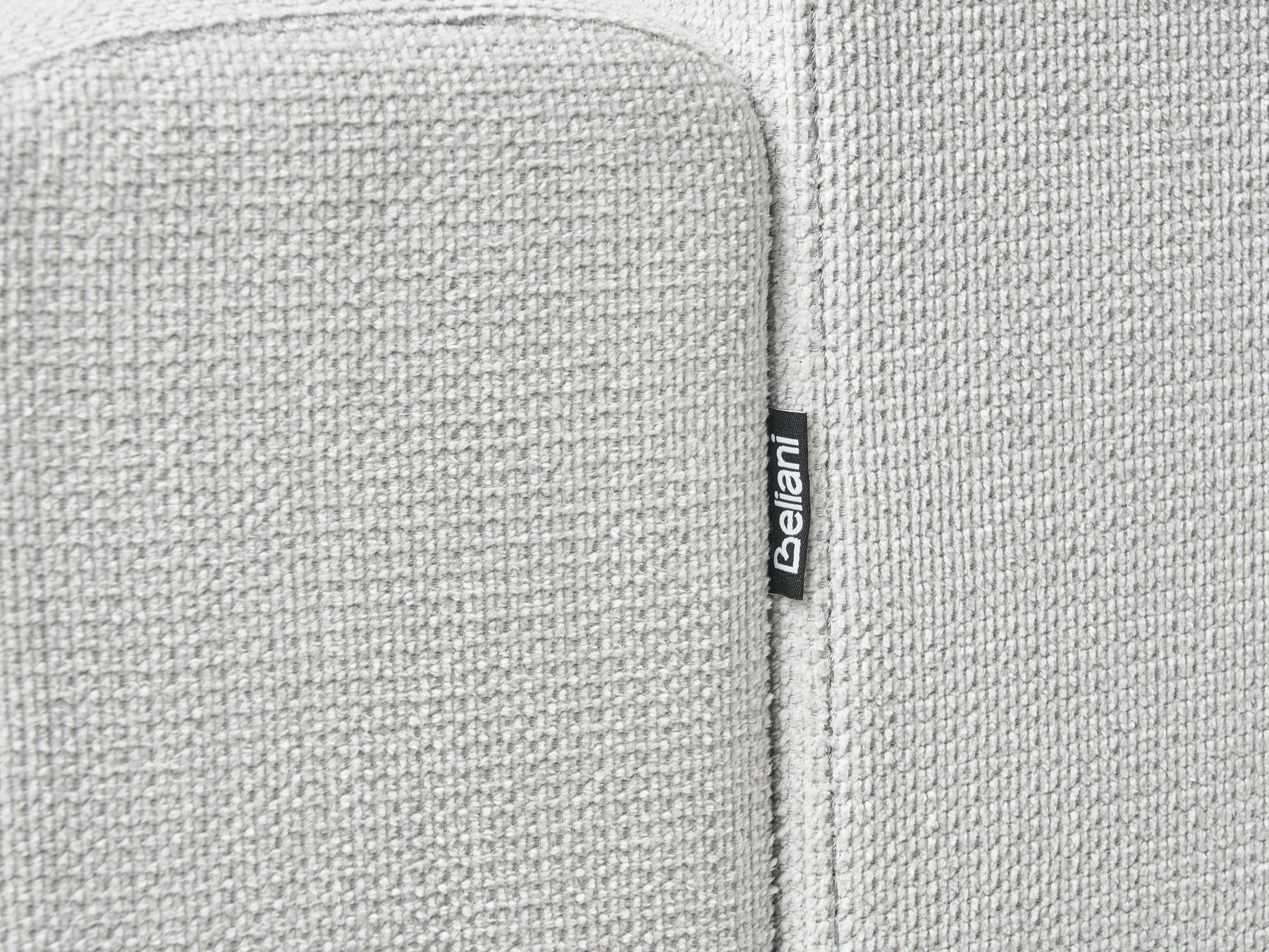 Corner Sofa MALOY Chenille Light Grey 3 Seater Left Hand