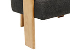 Sofa ILBRO Boucle Black/ Light Brown 2 Seater