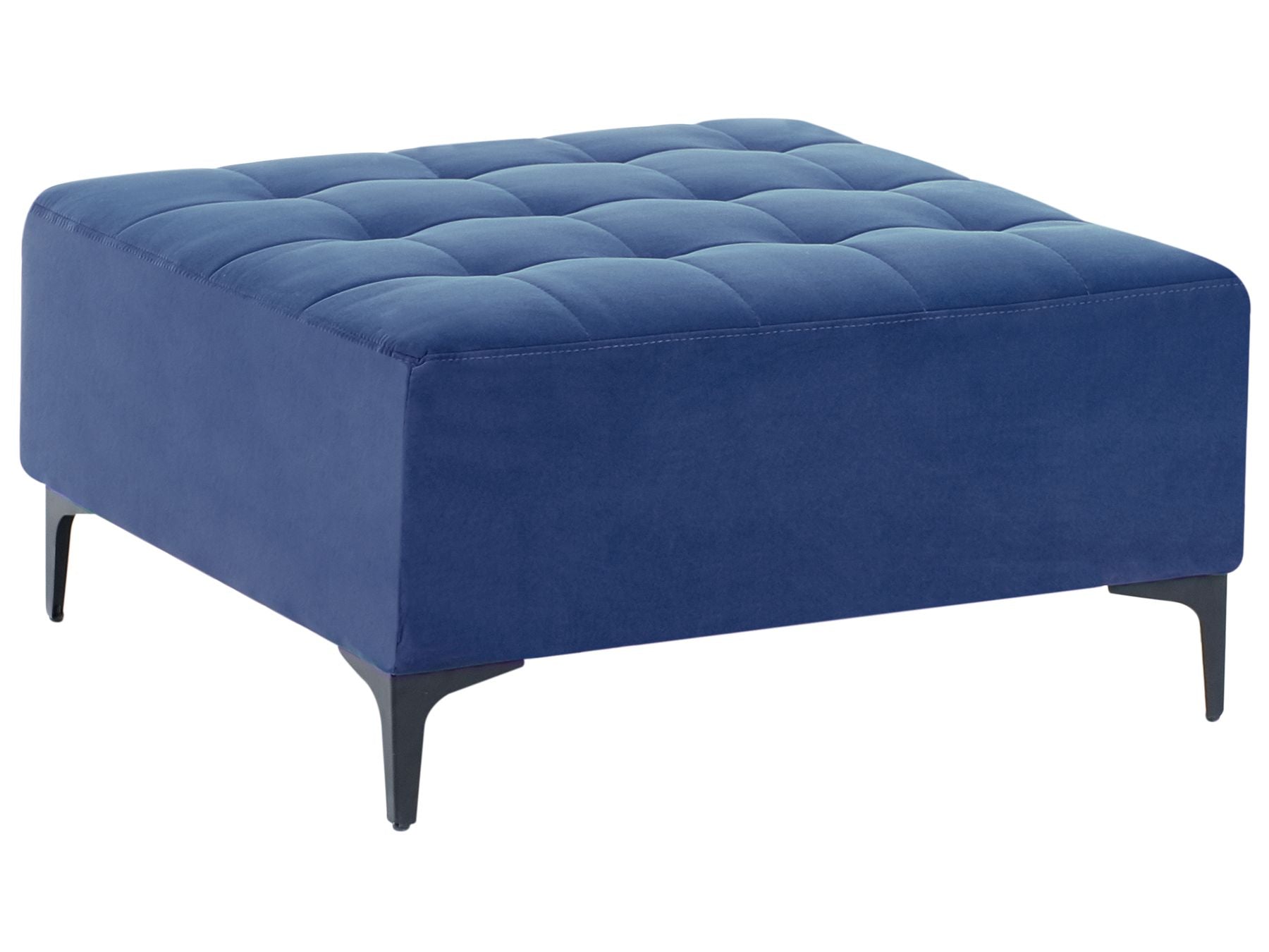 Modular Corner Sofa Bed ABERDEEN Velvet Blue 4 Seater Left Hand
