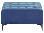 Modular Corner Sofa Bed ABERDEEN Velvet Blue 4 Seater Left Hand