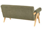 Sofa TAMRE Boucle Green/ Light Brown 2 Seater