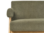 Sofa TAMRE Boucle Green/ Light Brown 2 Seater